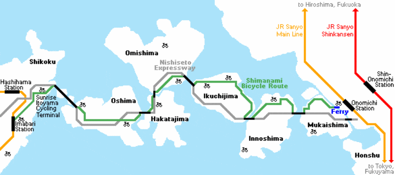 เส้นทางระหว่างฟูกุยาม่า กับโอโนมิอิจิ